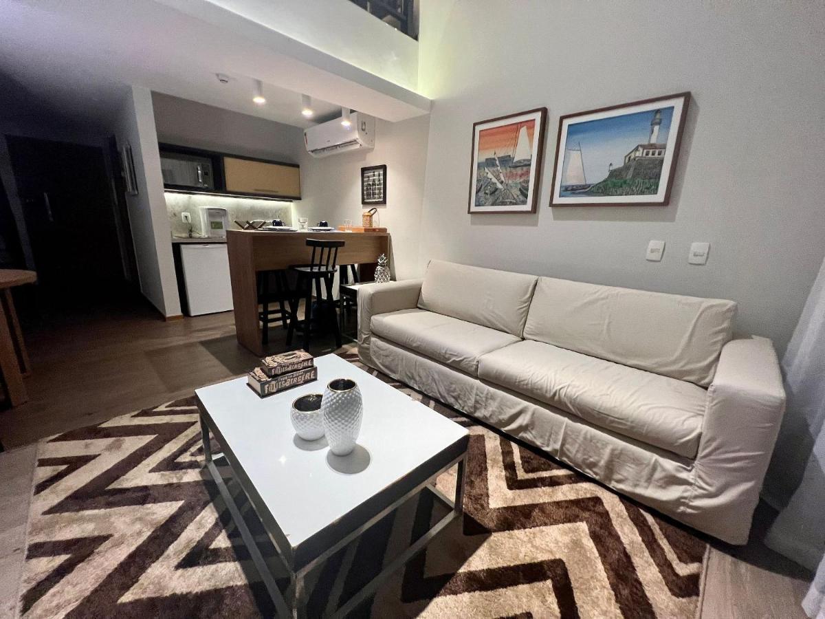 Apartamento Loft Duplex Urbano E Sofisticado, Com Tematica Praiana No Rio Vermelho Salvador Bagian luar foto