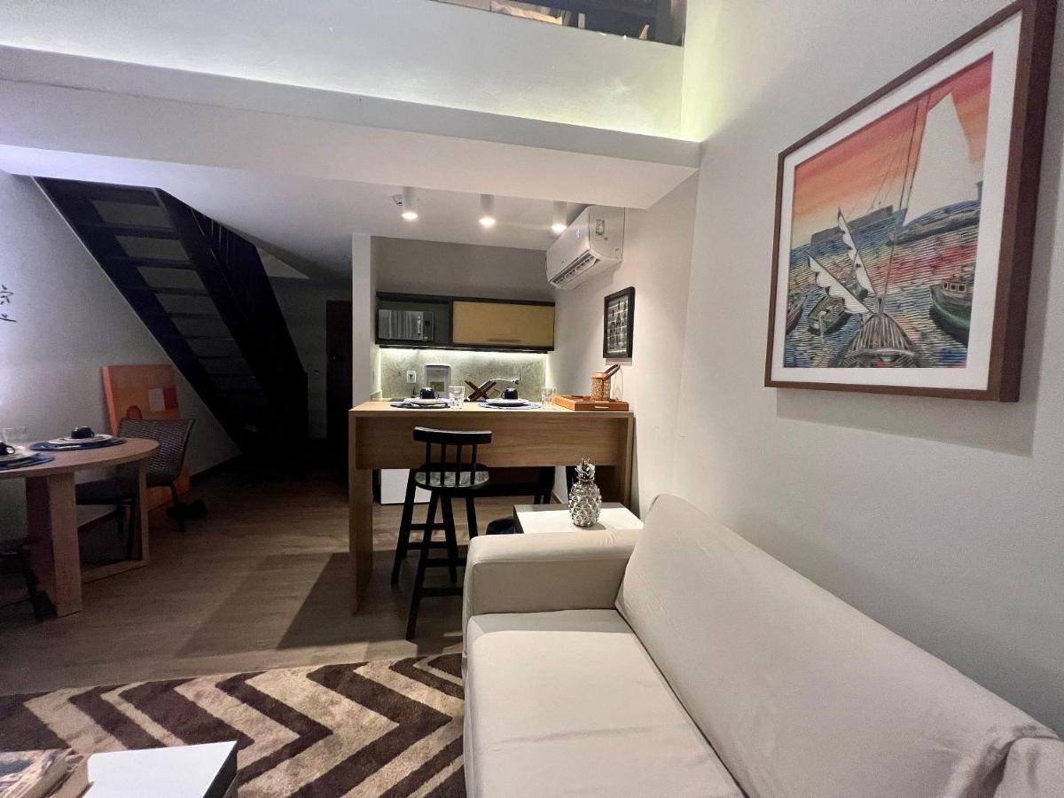 Apartamento Loft Duplex Urbano E Sofisticado, Com Tematica Praiana No Rio Vermelho Salvador Bagian luar foto