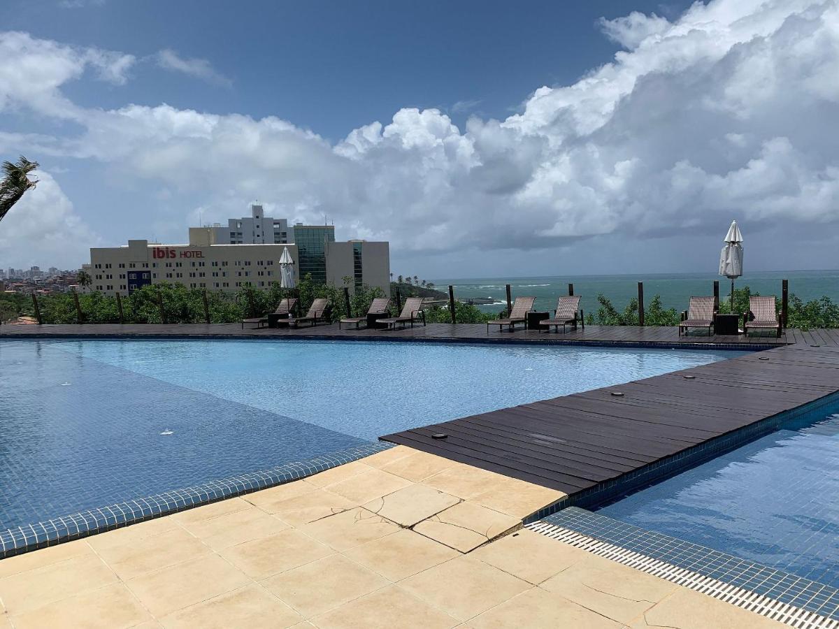 Apartamento Loft Duplex Urbano E Sofisticado, Com Tematica Praiana No Rio Vermelho Salvador Bagian luar foto